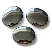 Hematite Chakra (Tumbled Flat). Set 3 Un.