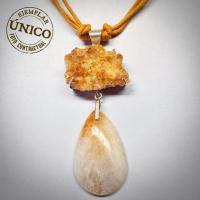 Collar Citrino (engarces plata)