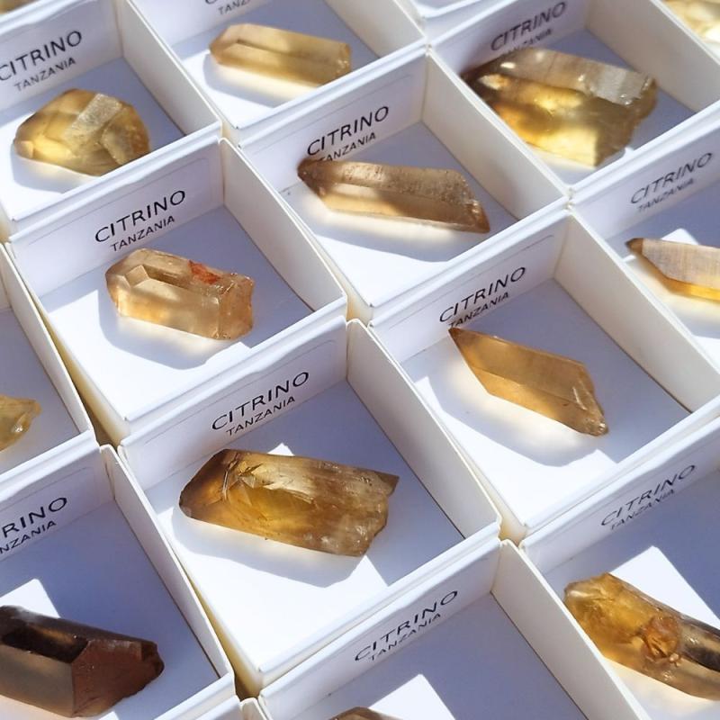 Points de Quartz Citrine (Tanzanie). Set 54 Un.
