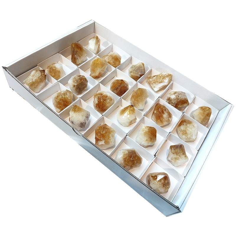 Citrine Points. Box 24 pieces