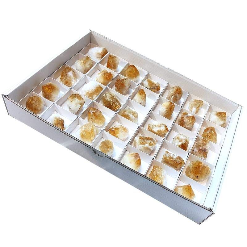 Citrine Points. Box 35 pieces