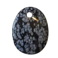 Colgante Plano Obsidiana Nevada (4x3cm)