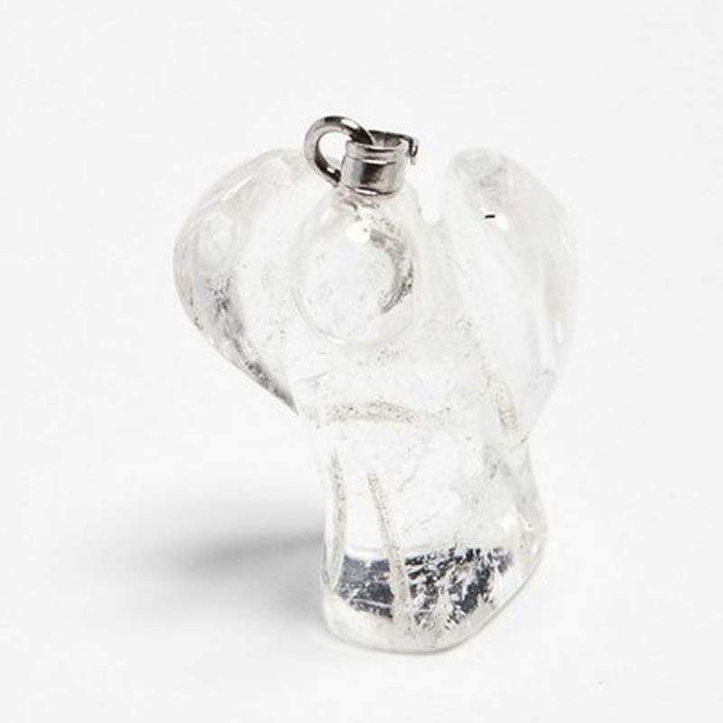 Rock Crystal Angel Pendant