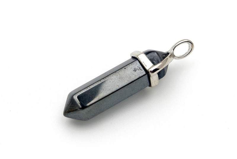 Hematite Point Pendant Doubly Terminated