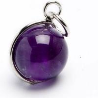 Amethyst 12mm Ball Pendant