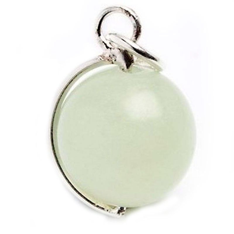 Colgante Bola Jade Verde 18mm