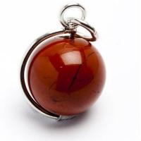 Colgante Bola Jaspe Rojo 12mm