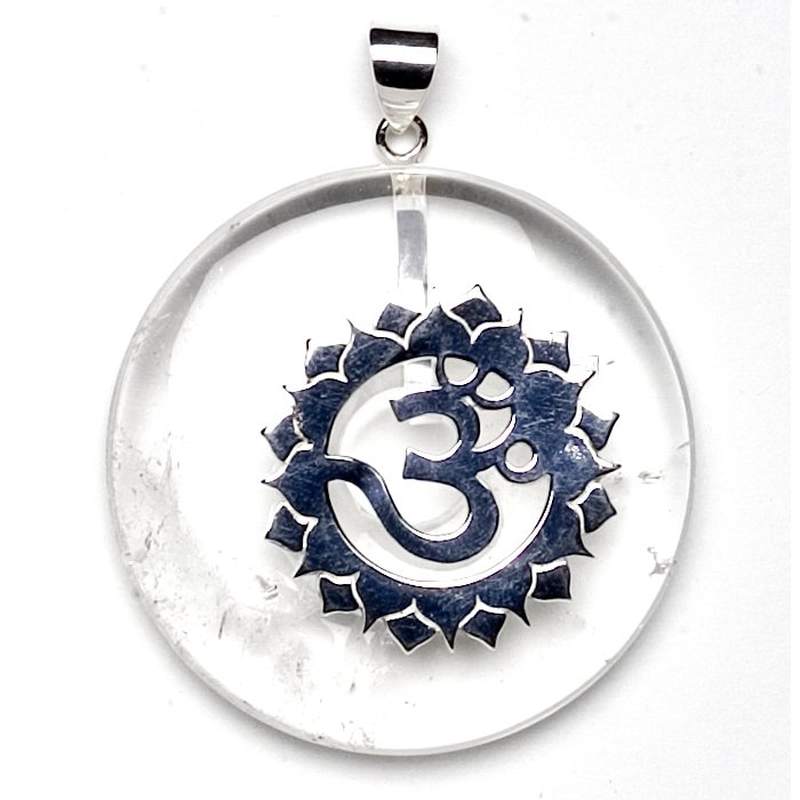Pendentif septième chakra avec minéraux