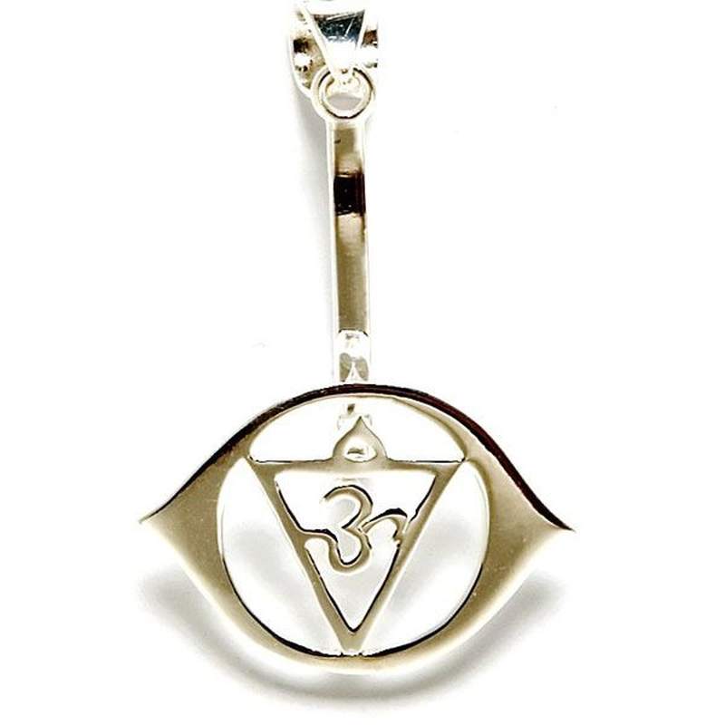 Silver Third Eye Chakra Pendant (6th)