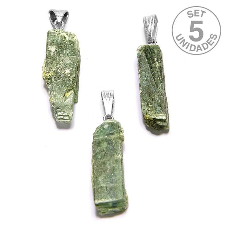 Green Kyanite Pendant. Set 5 un.
