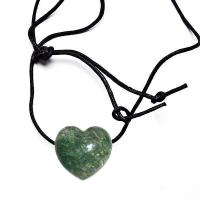 Colgante Corazón Ágata Musgo