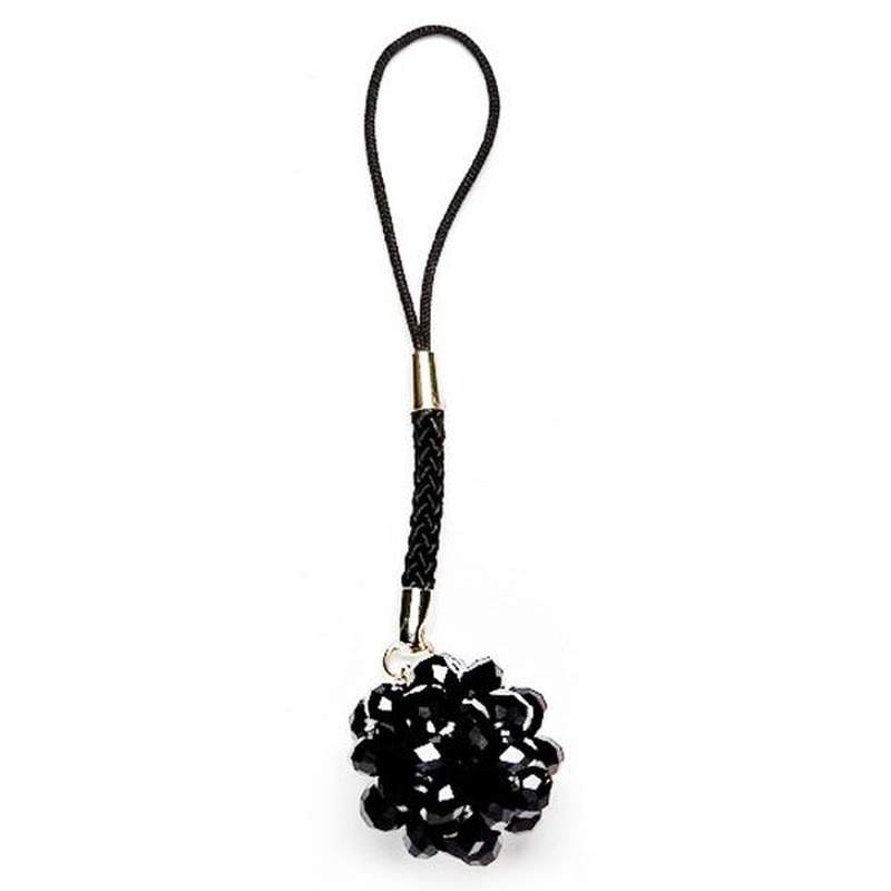 Colgante Flor Negro. Set 5un