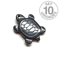 Colgante Hematite TORTUGA. Set 10 un.