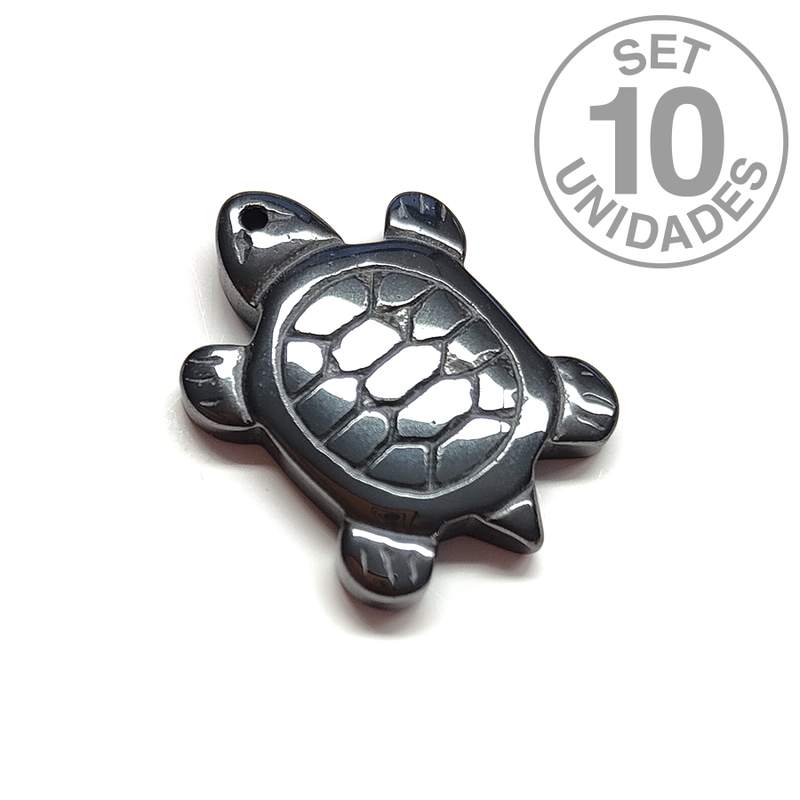 Colgante Hematite TORTUGA. Set 10 un.
