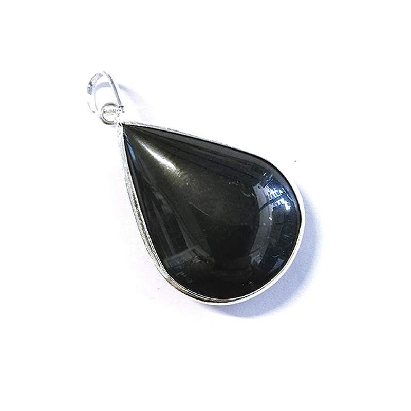 Pendentif Tourmaline Larme Argent