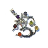 Colgante OM con los 7 chakras