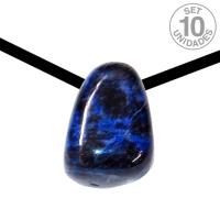 Sodalite Tumbled Pendant. Set 10 uni.