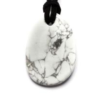 Colgante Plano Howlita Blanca