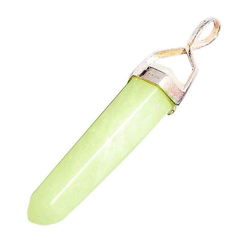 Green Jadeite Point Pendant.