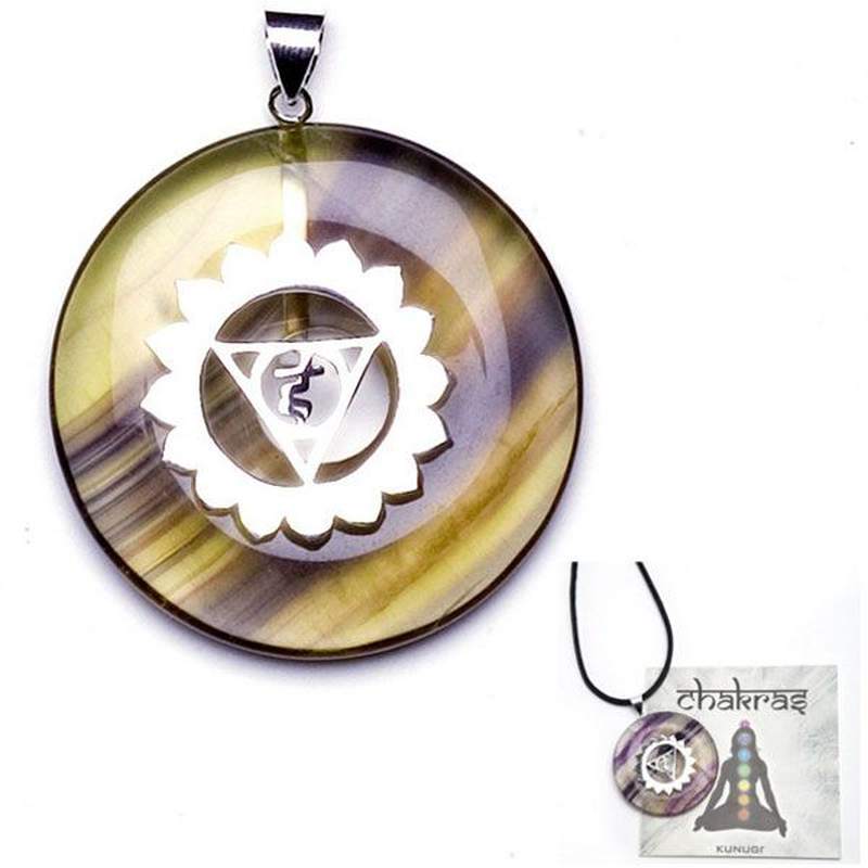 Colgante Quinto Chakra con mineral