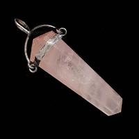 Colgante Cuarzo Rosa Punta biterminada basculante