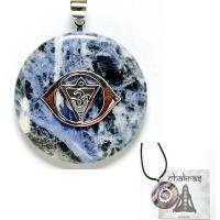 Colgante Sexto Chakra con mineral