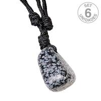 Colgante Talismán Obsidiana Nevada (Set 6 un)
