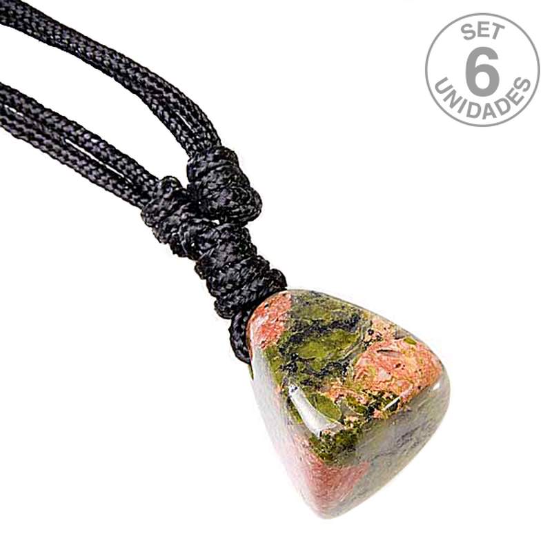 Unakite Charm Pendant (Set 6 uni.)