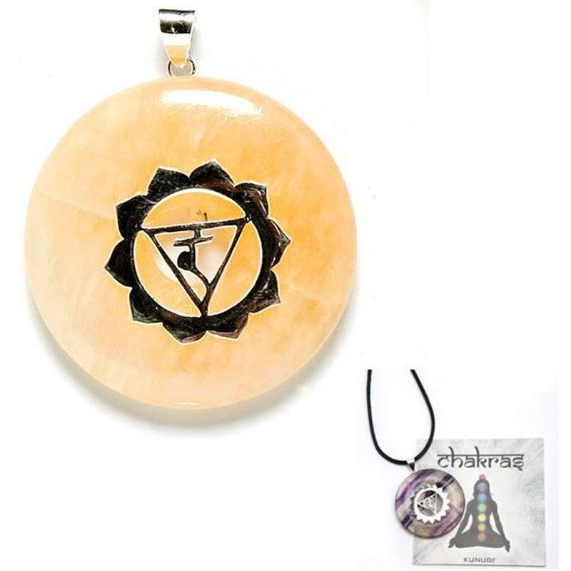 Non Silver Solar Plexus Chakra with Stone Pendant (3rd)