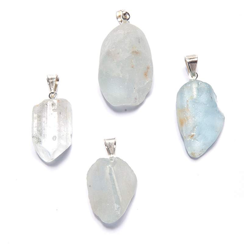 Pendentif Topaze bleu. Set 5 un.