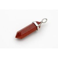 Colgante Aventurina Dorada Bisutería