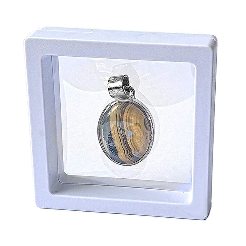 Colgante de Schalenblende Engarzado en Plata