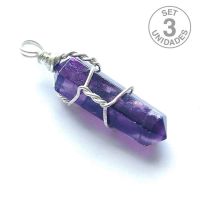Colgante Fluorita. Precio Set 3u.