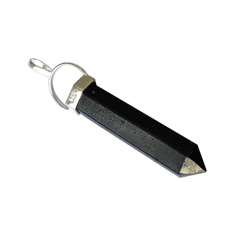 Pendentif Pointe Tourmaline et argent