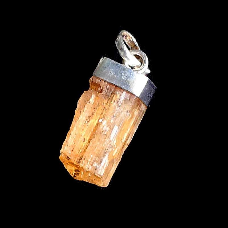Pendentif Topaze Impériale Argent (grand)