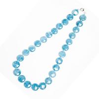 Collar Aguamarina Sintético Forma Pastilla