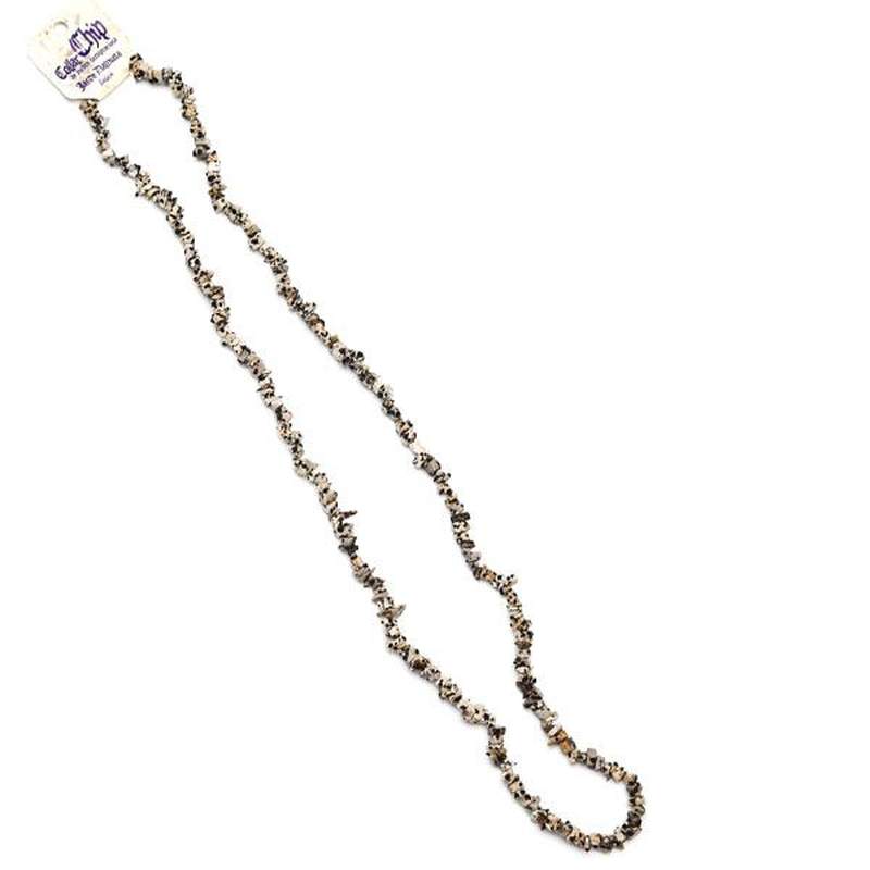 Dalmatian Jasper Chip Necklace. Set 5un