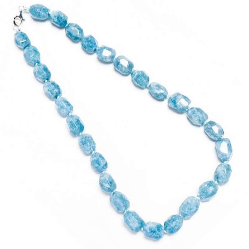 Collar Cuarzo Azul Forma Irregular 45cm
