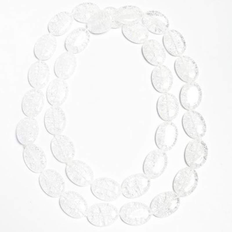 Collier Quartz Perle Plate