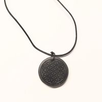 Colgante Obsidiana símbolo Flor de la Vida