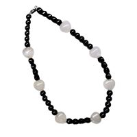 Collar Hematite y Cristal de Roca