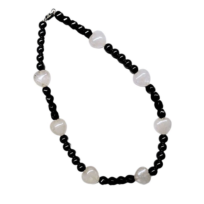 Hematite and Rock Crystal Necklace
