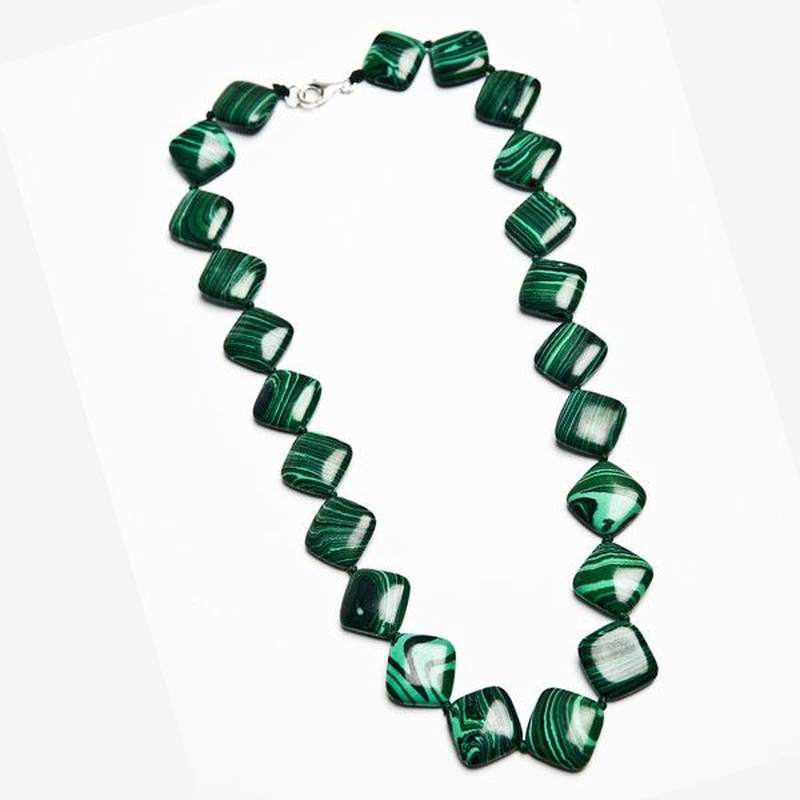 Collier Imitation Malachite