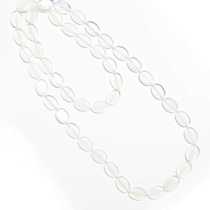 Collar Opalo sintético Forma Pastilla 90cm