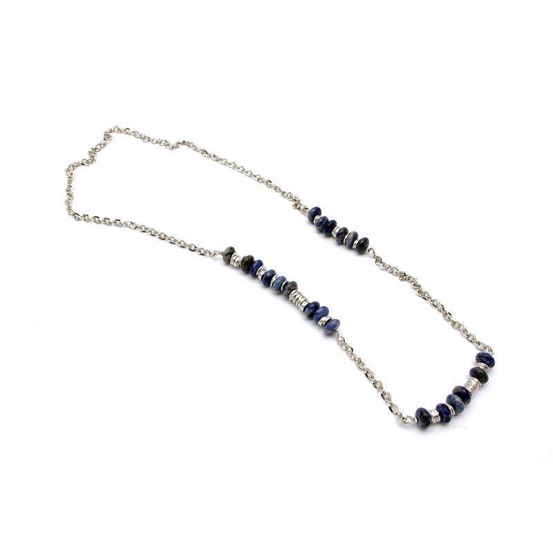 Sodalite Necklace Button