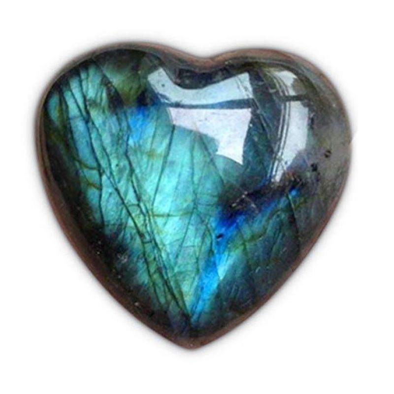 Labradorite Heart (35mm approx.)