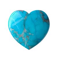 Corazón Howlita Azul 40x40x5mm