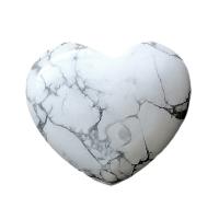 Corazón Howlita Blanca 4cm