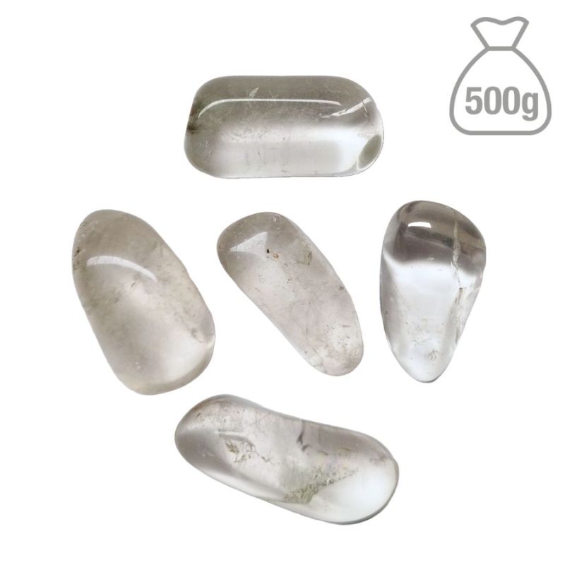 Cristal de Roca Rodado Mediano. Bolsa 500g