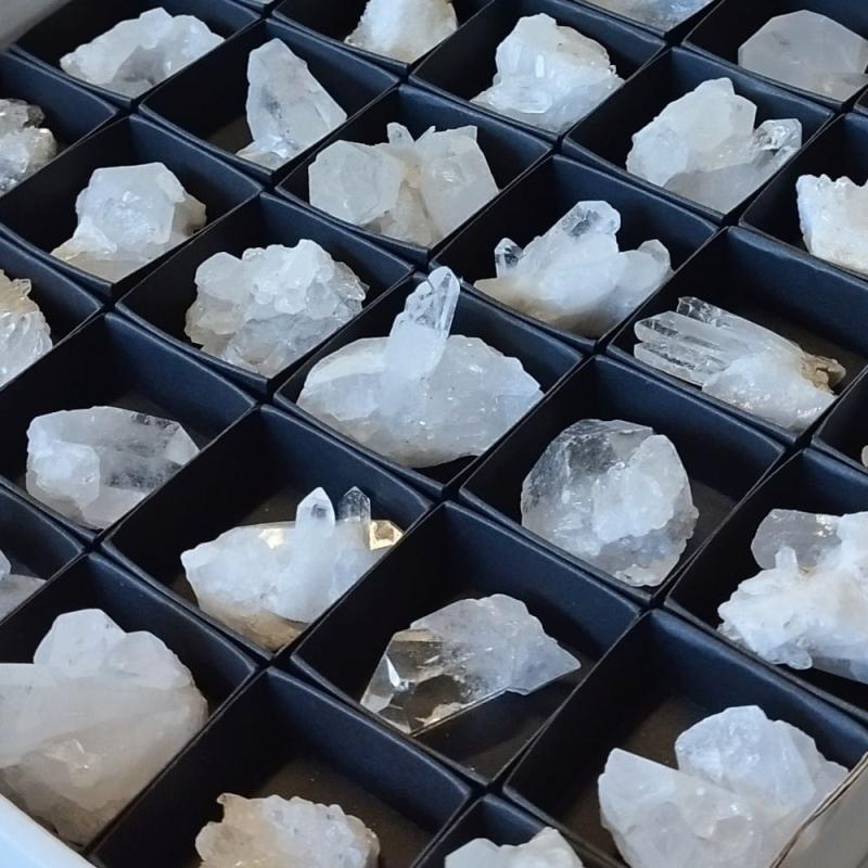 Rock Crystal Druse. Set 54 Un.